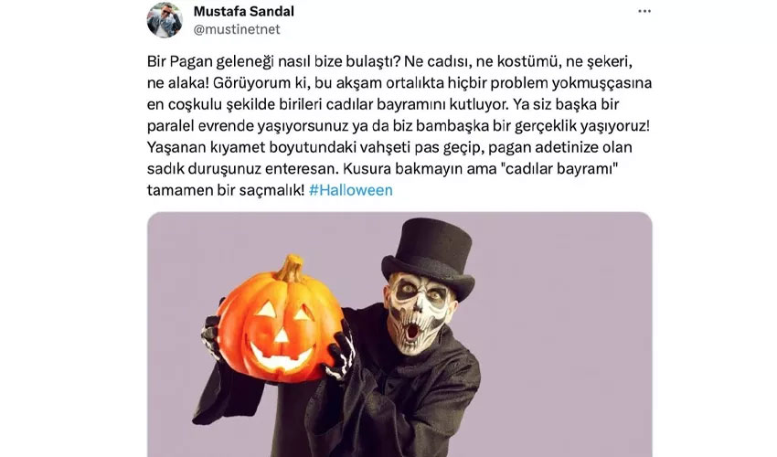 mustafa sandal danhallowen elestirisi 1