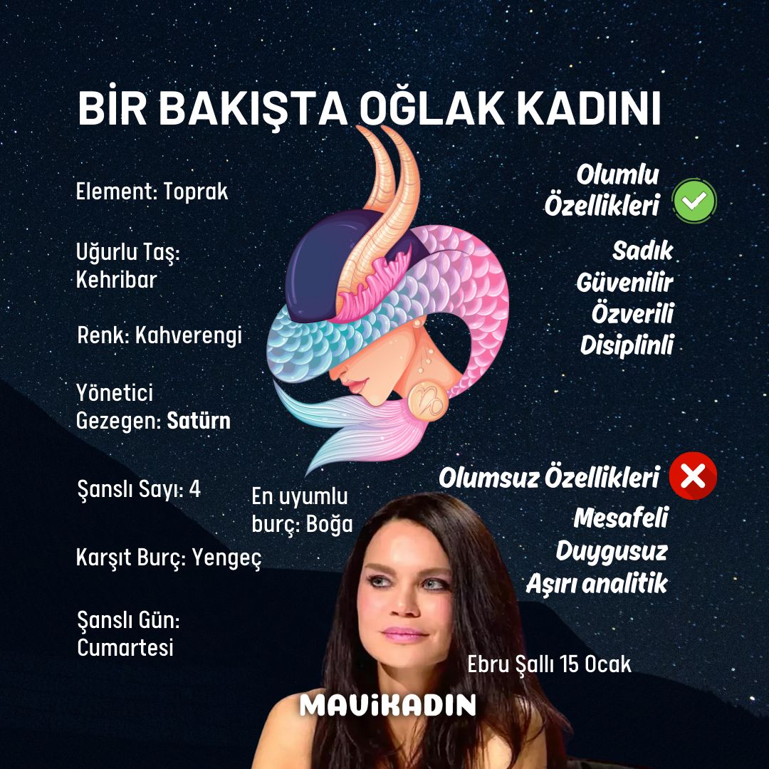 Bir bakışta Oğlak kadını özellikleri