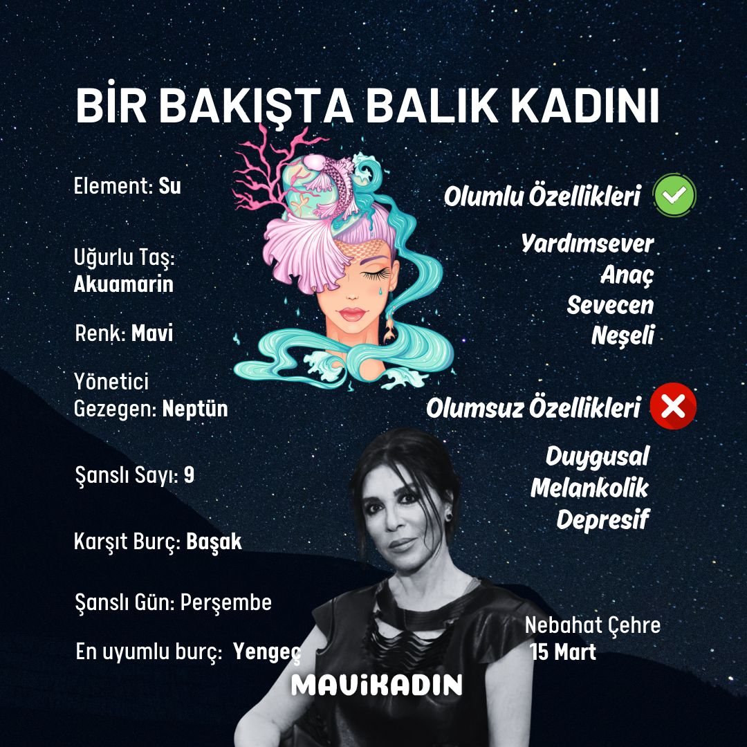 Bir bakışta balık kadını özellikleri... 