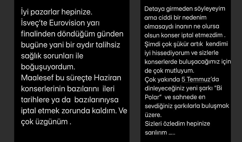 konserlerini tek tek iptal etti saglik sorunlariyla bogusuyordum diyen sertab erener sevenlerini endiselendirdi 17198362289350 2 1719841949