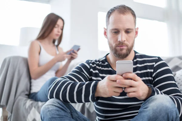 depositphotos 183950912 stock photo concentrated bearded man typing on