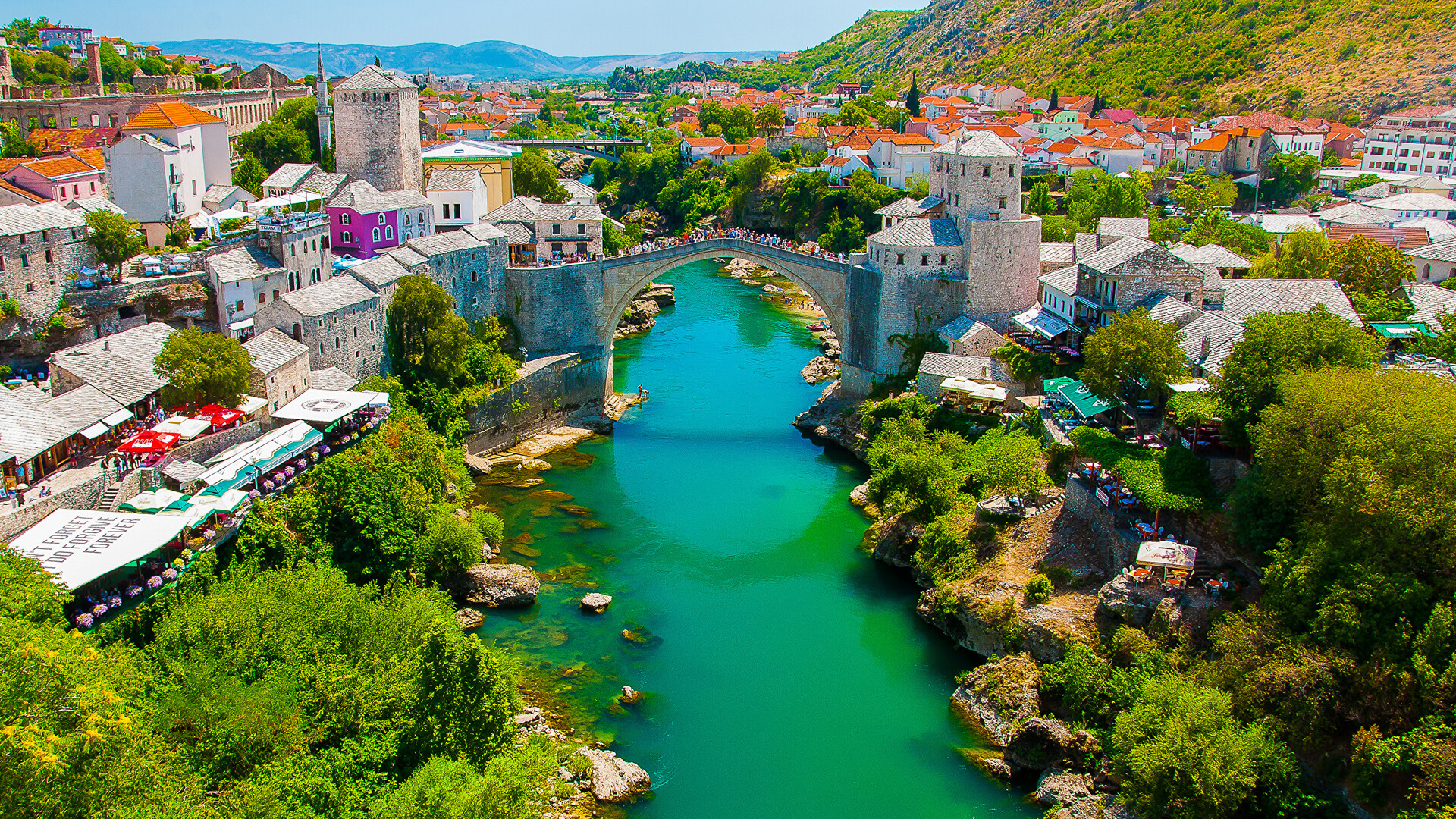 amir bosnia and herzegovina houses rivers bridges 548661