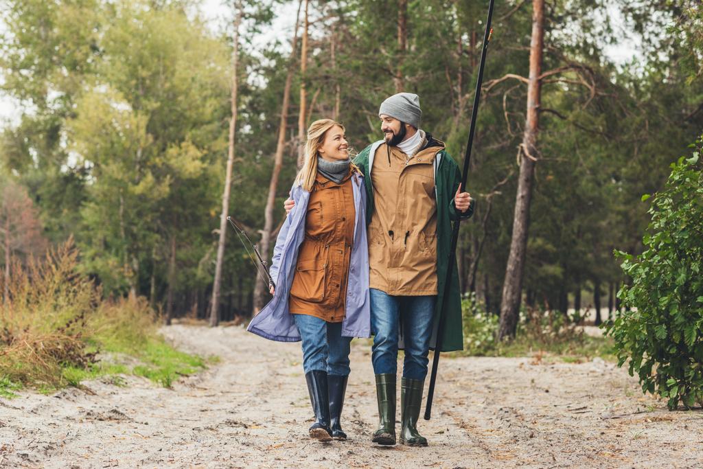 stock photo couple going from fishing