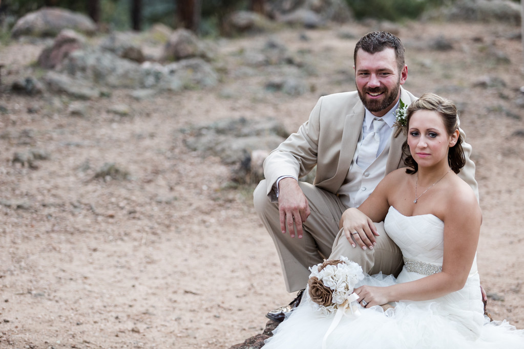 stock photo small outdoor wedding