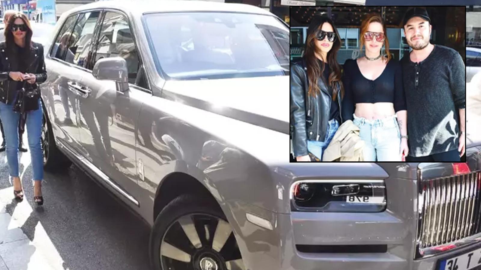 aslihan turan milyon euroluk rolls royceu ile selin imer ve mustafa ceceliyi gezmeye cikardi