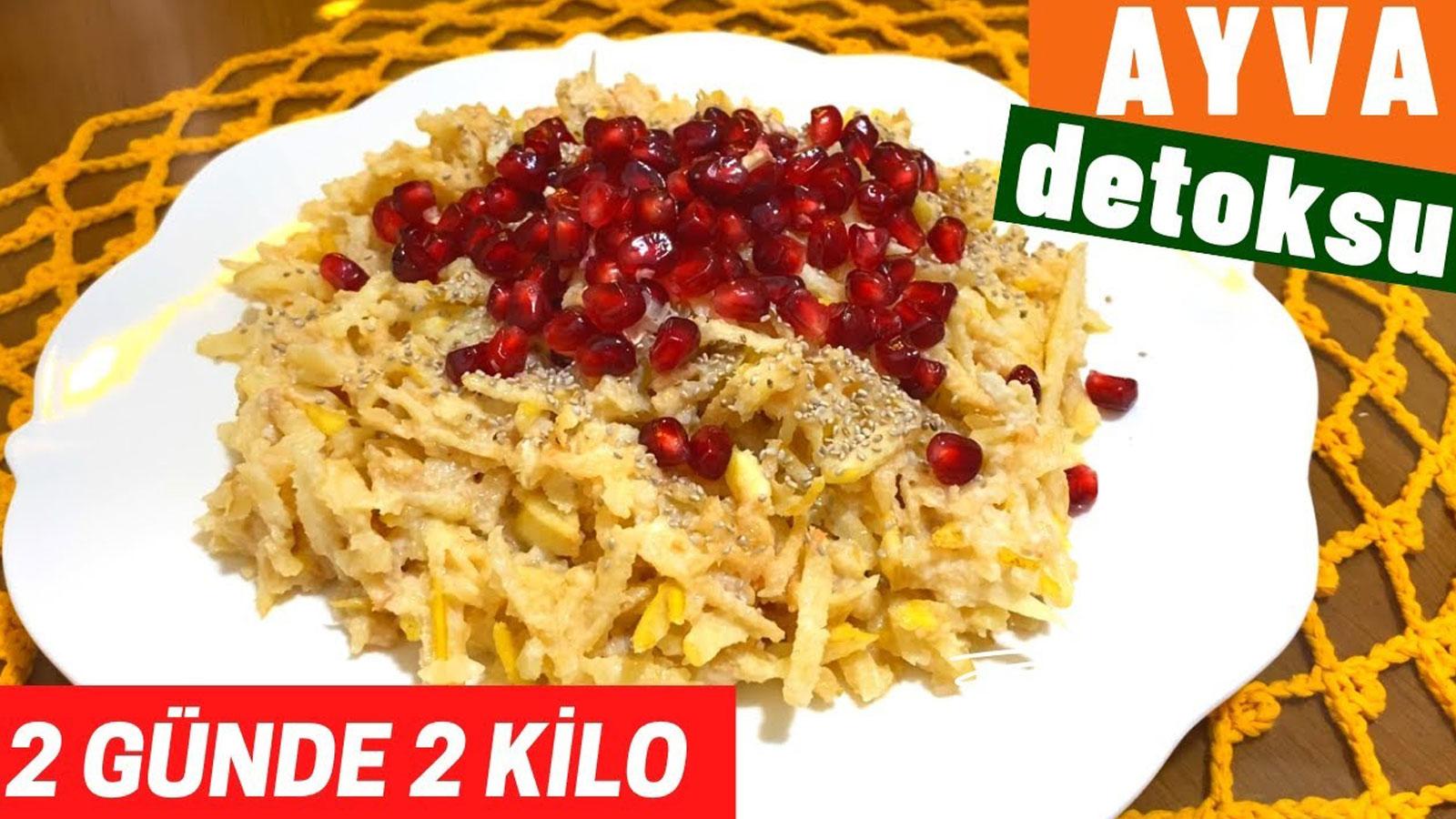 ayva diyeti detoksu ile 2 gunde 2 kilo uzman diyetisyen nilay kececi listesi