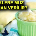 bebeklere muz puresi nasil yapilir ve kac aylikken verilir