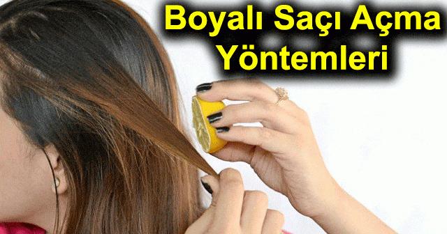 boyali sac rengini acmak icin dogal yontemler nelerdir