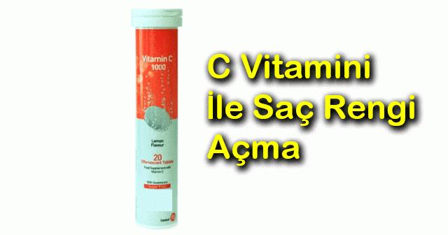 c vitamini ile sac rengi acma resimli anlatim