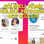 eglenceli komik ingilizce ask dolu ingilizce instagram not sozleri 2024