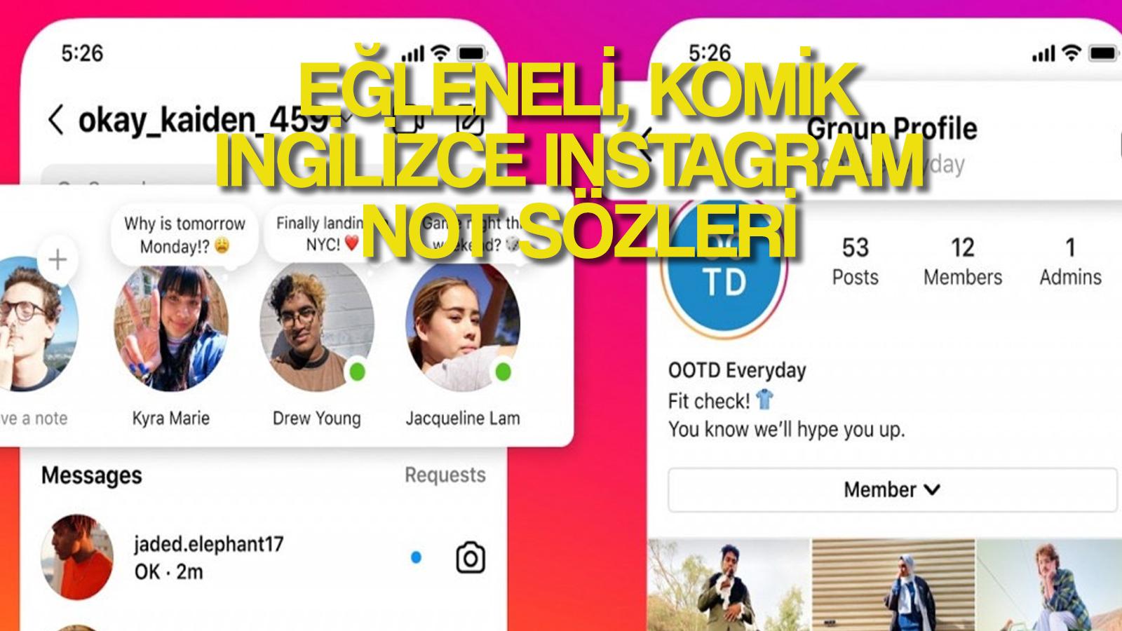 eglenceli komik ingilizce ask dolu ingilizce instagram not sozleri 2024