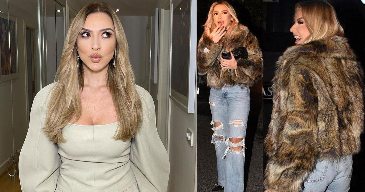 hadise giydigi kurkle hayvanseverleri ayaga kaldirdi hemen aciklama yapti