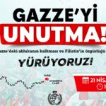 ihh dan gazze yi unutma yuruyusu