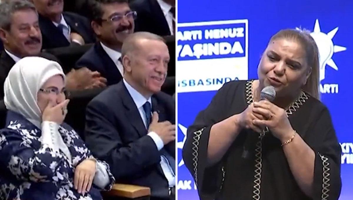 kibariye emine erdogan a yengecim dedi ortalik karisti ak parti kurulus gecesinde eglenceli anlar yasandi