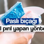 paslanmis bicagi bosuna cope atmisiz evdeki malzeme ile bicagi piril pirip yapan yontem