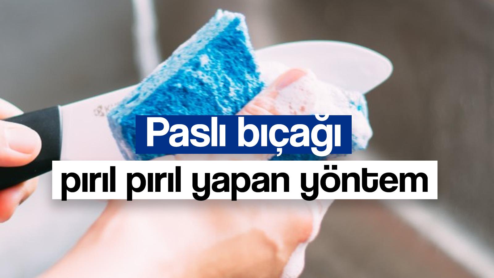 paslanmis bicagi bosuna cope atmisiz evdeki malzeme ile bicagi piril pirip yapan yontem