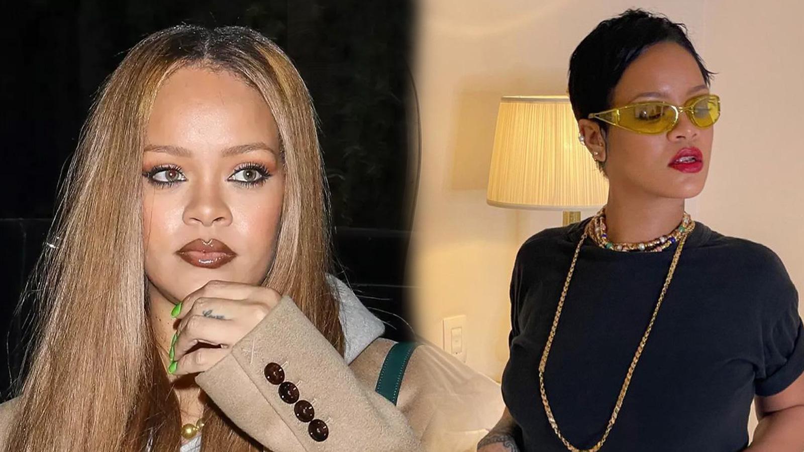 rihanna yine sasirtti saclarini kisacik kestirip sariya boyatti