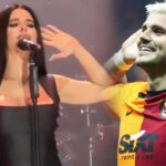 simge sagin dan icardi ye gonderme konserde gol sevinci yapti