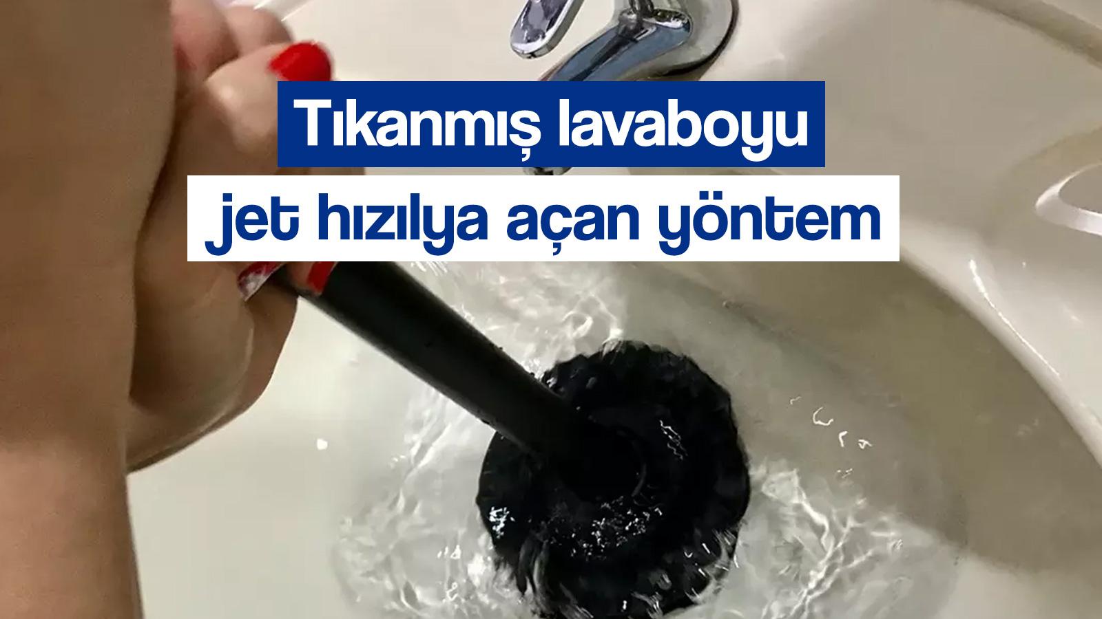 tesisatci cagirmadan tikanmis lavaboyu jet hiziyla acan yontem