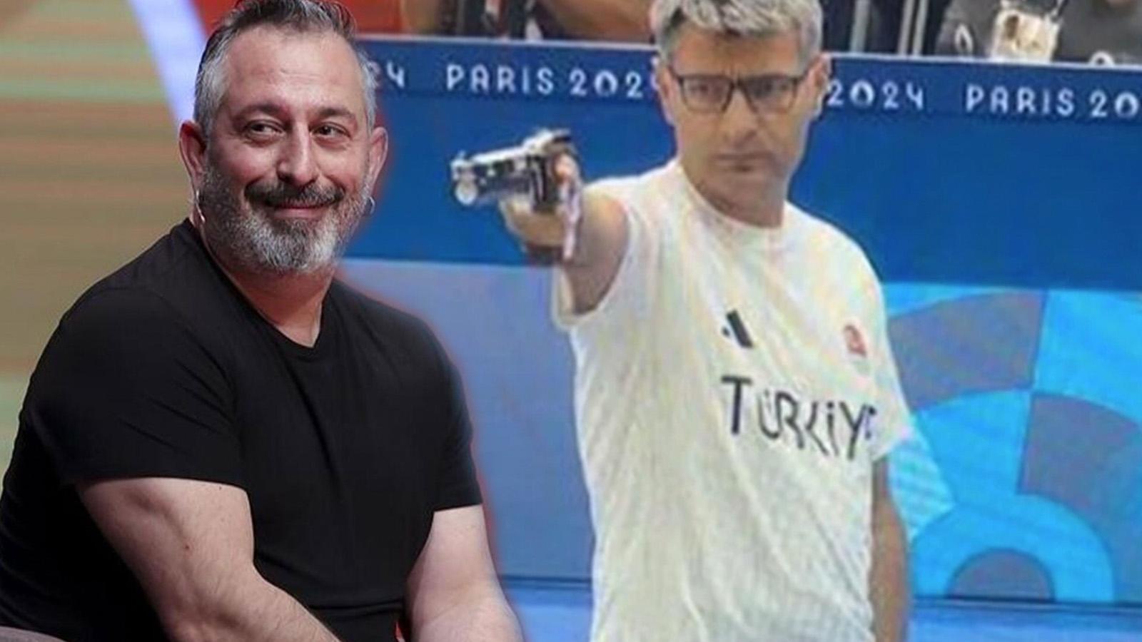 unlu komedyen cem yilmaz yusuf dikec akimina katildi elleri cebinde unutulmayan olimpiyat pozunu verdi