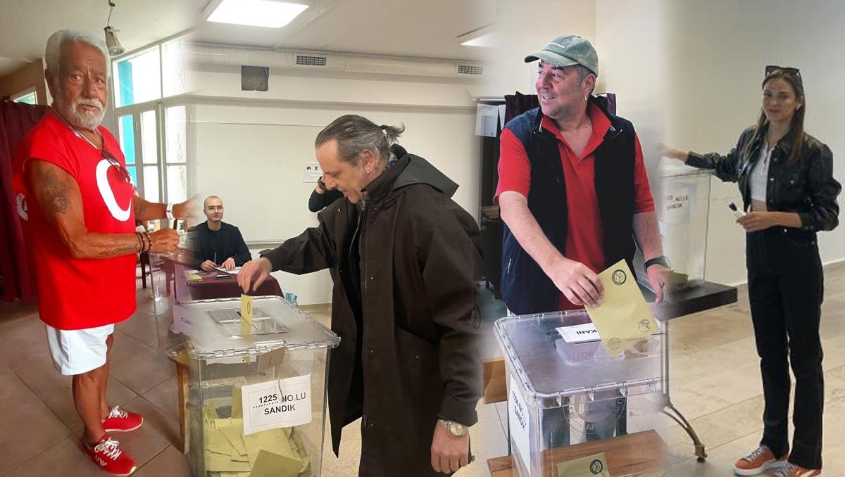 unluler cumhurbaskanligi secimi icin sandiga gitti hayirli olsun