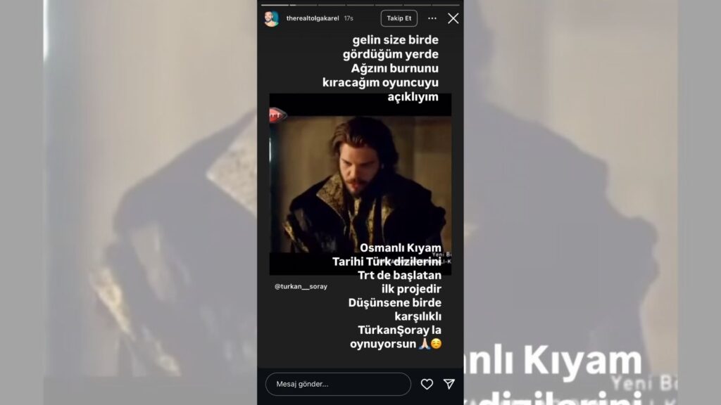 Tolga Karel eski rol arkadaşı Fırat Tanış'ı tehdit etti! 