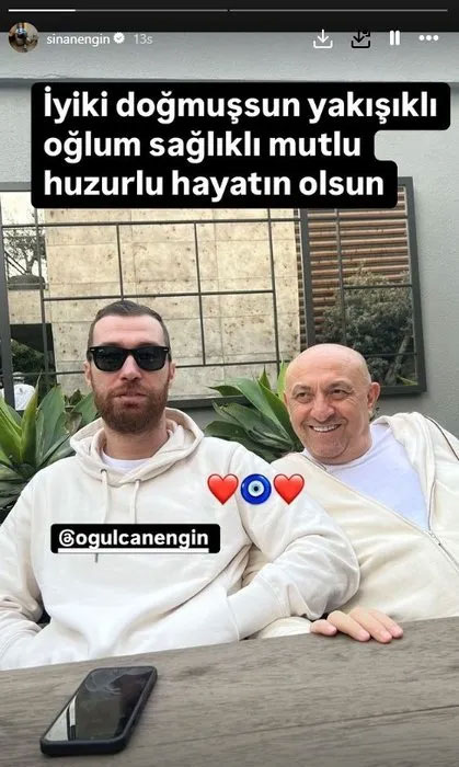 Sinan Engin ve oğlu Oğulcan Engin