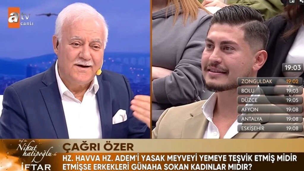 Eski Kısmetse Olur yarışmacısı Çağrı Özer, Nihat Hatipoğlu’na soru sordu