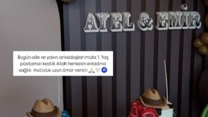 İdo Tatlıses ve Yasemin Şefkatli’nin ikizleri doğum günü