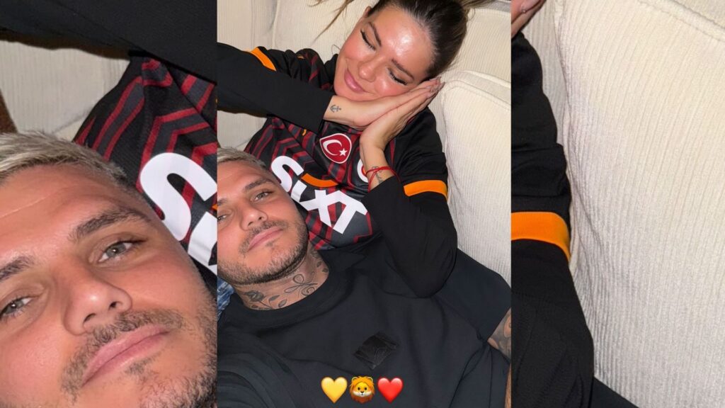 Mauro Icardi sevgilisi China Suarez ile sarı kırmızlı aşk pozları!