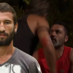 Survivor 2025 Adem Sedati yere firlatti Goruntuler sansurlendi sosyal medyadan tepki yagdi