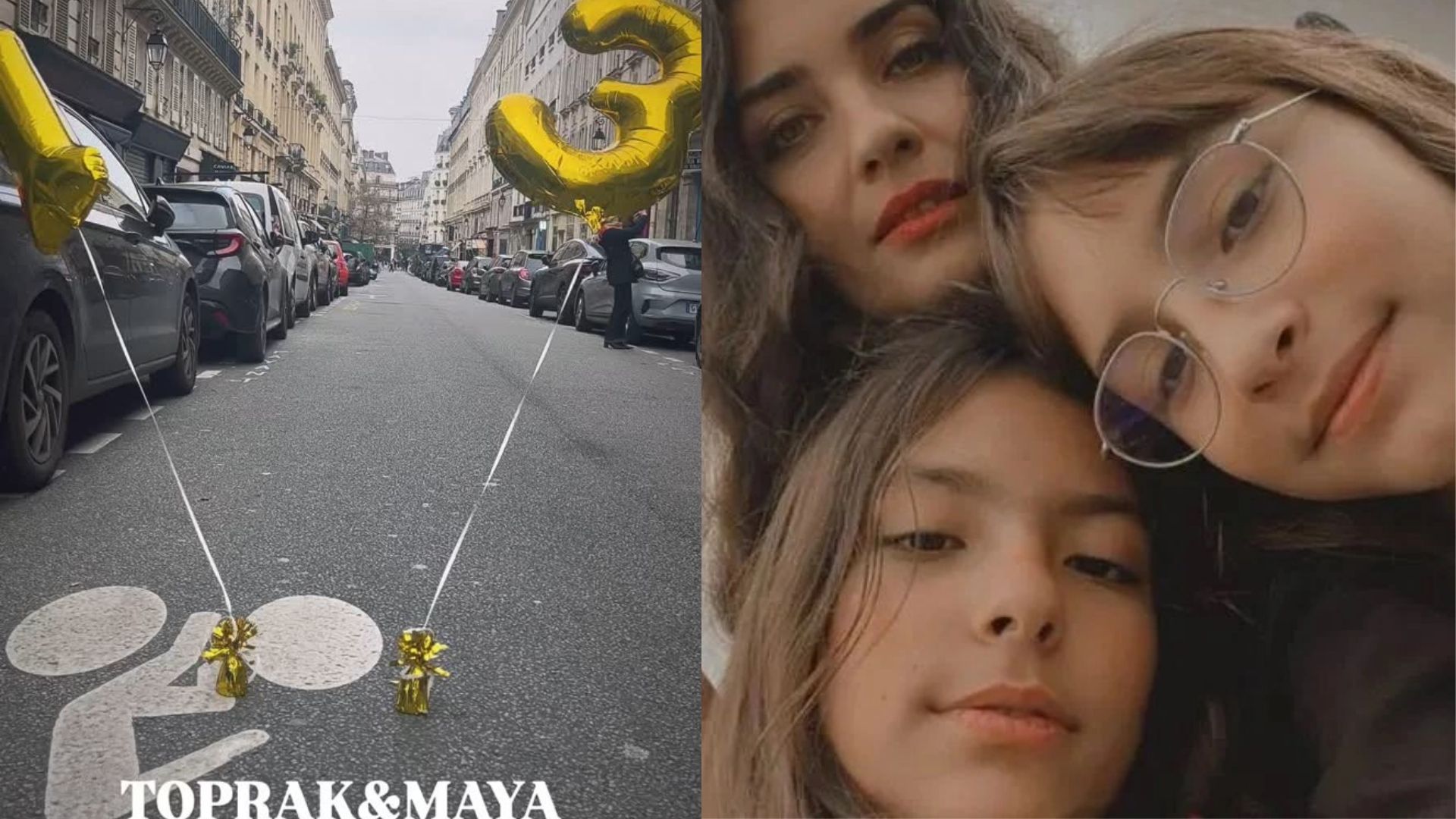 Tuba Büyüküstün ikizleri Toprak ve Maya’nın 13 yaş gününü kutladı!