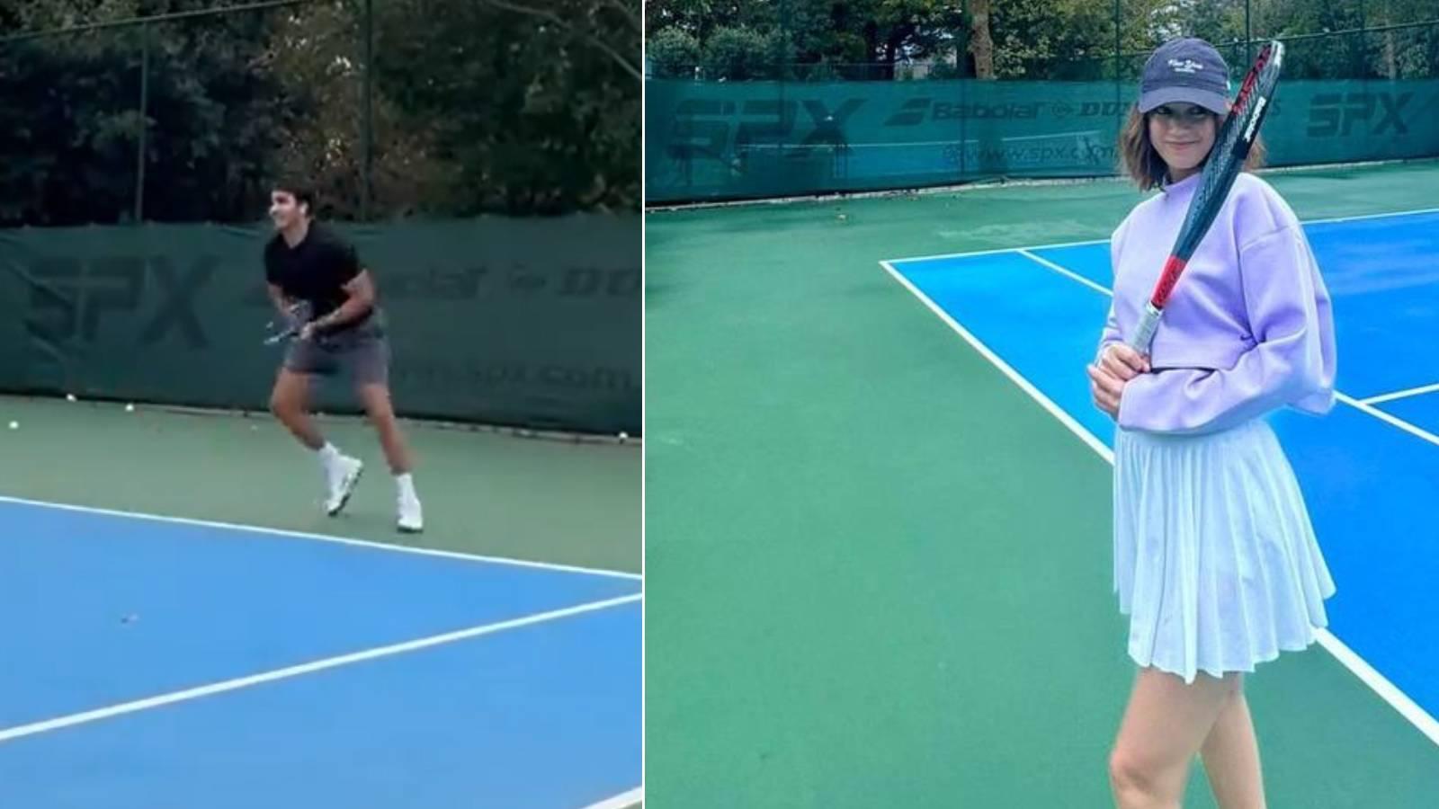 afra saracoglu ve mert ramazan demir aski bu defa tenis kortunda esti