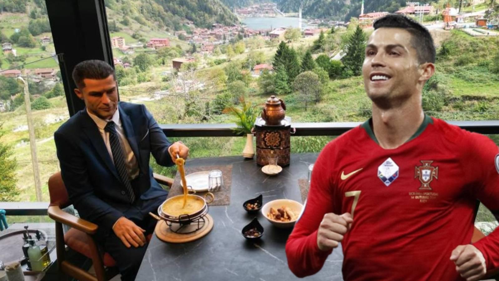 cristiano ronaldo trabzon da uzungol e karsi kuymak yedi