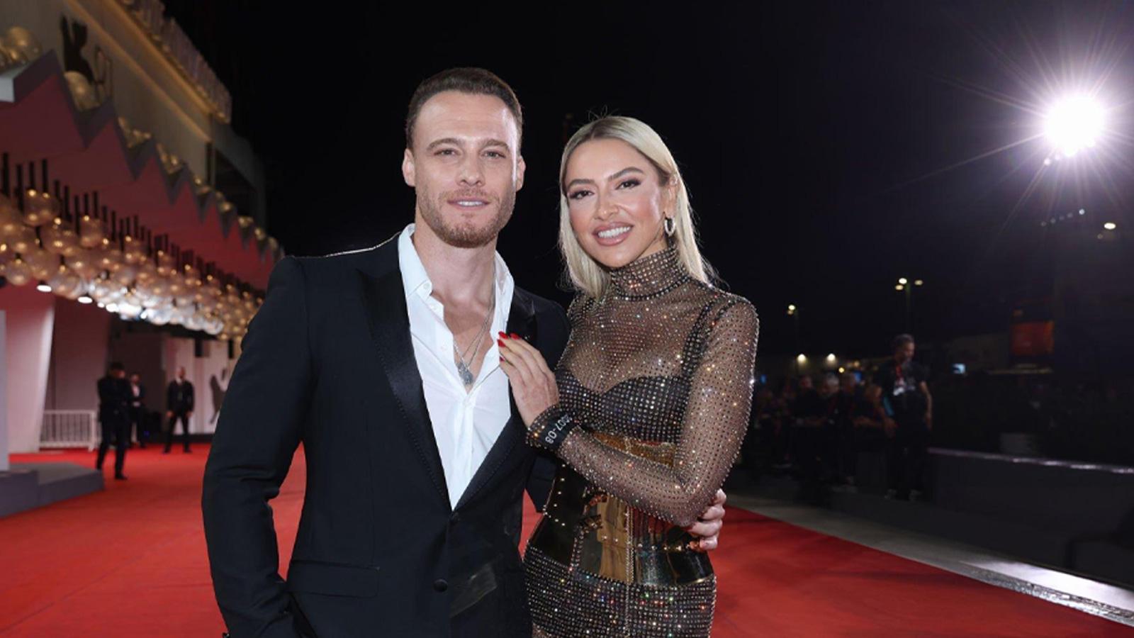 hadise ve kerem bursin venedik te boy gosterdi sikliklari goz kamastirdi