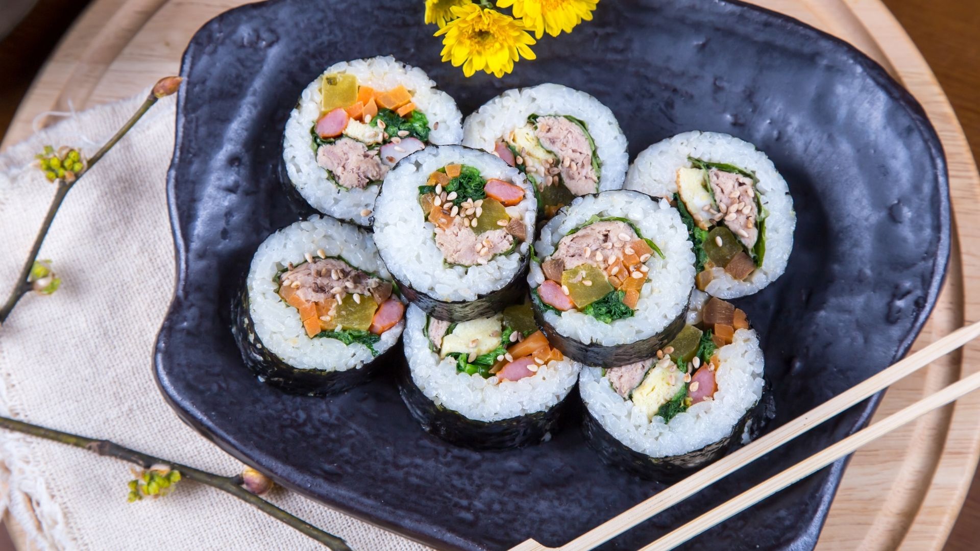 kimbap tarifi