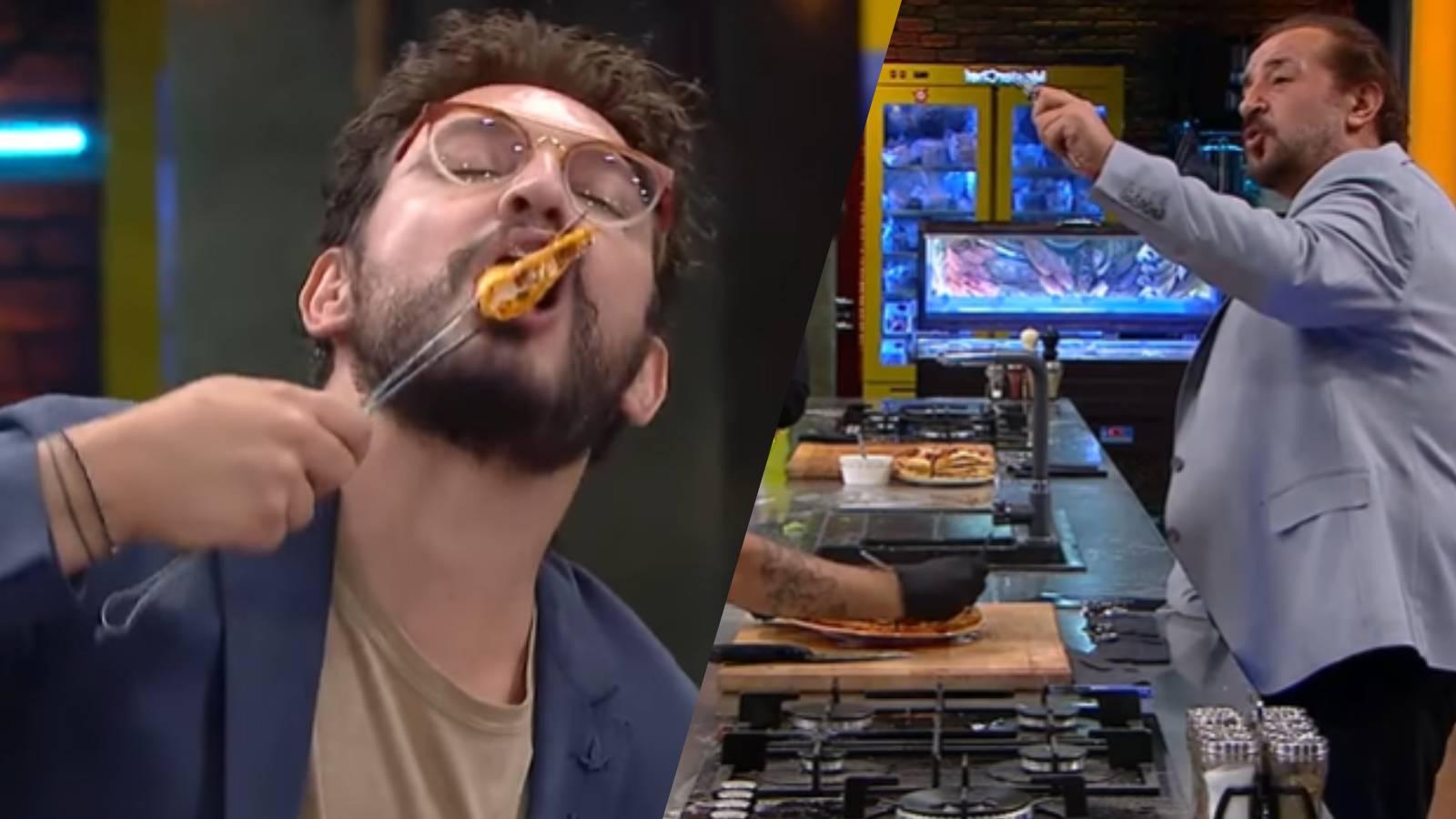 masterchef te sefler karsi karsiya geldi masayla yaglama yiyen danilo sef e mehmet sef ten karsi atak