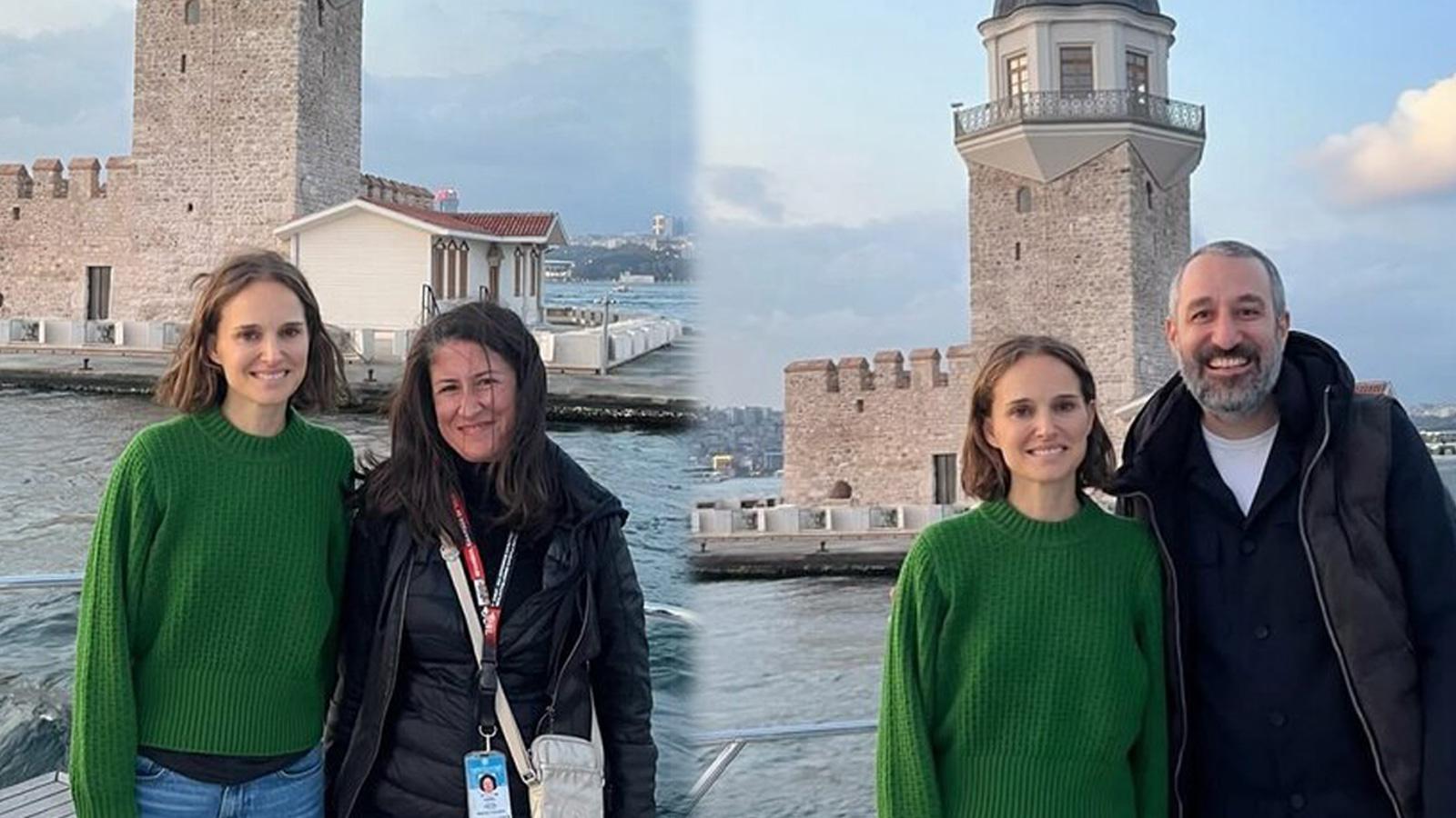 natalie portman istanbul da ilk duragi kiz kulesi oldu