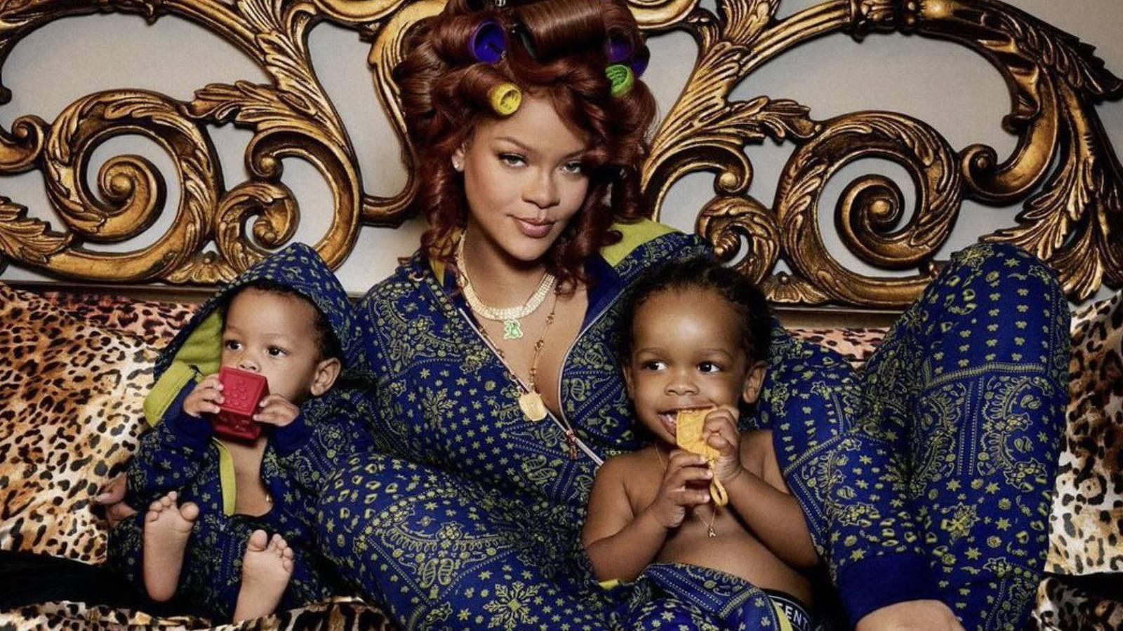 rihanna nin cocuklariyla fotografi sosyal medyayi salladi