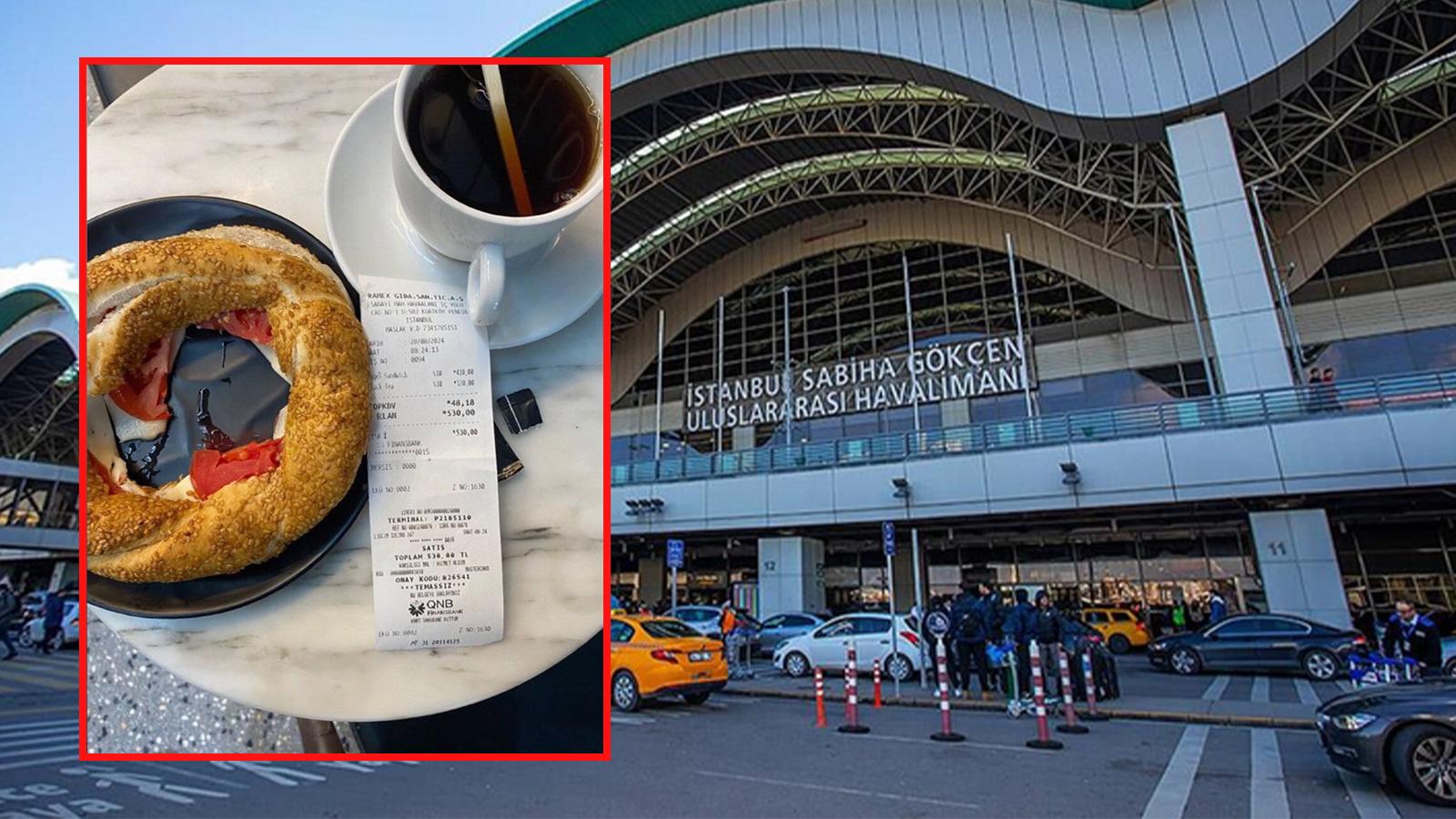 sabiha gokcen havalimani nda simit ve cayin fiyati gorenlerin agzini acikta birakti